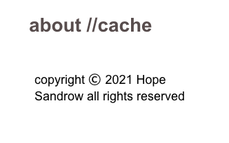 about //cache

￼